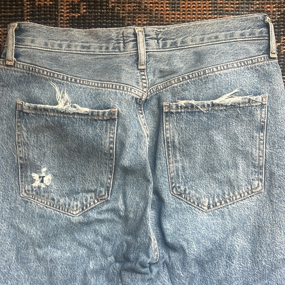 AGOLDE Riley High Rise Straight Crop in Frequency - Picture 6 of 8